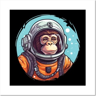 Chimp in Space - For Chimpanzee and Space Fans Posters and Art